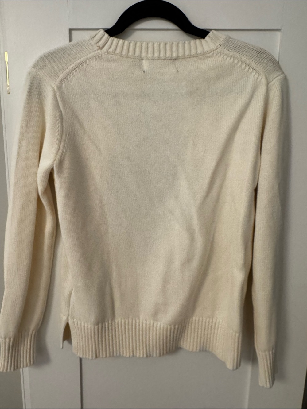 Ralph Lauren Cream Crewneck Sweater with Bear Intarsia - Picture 3 of 3